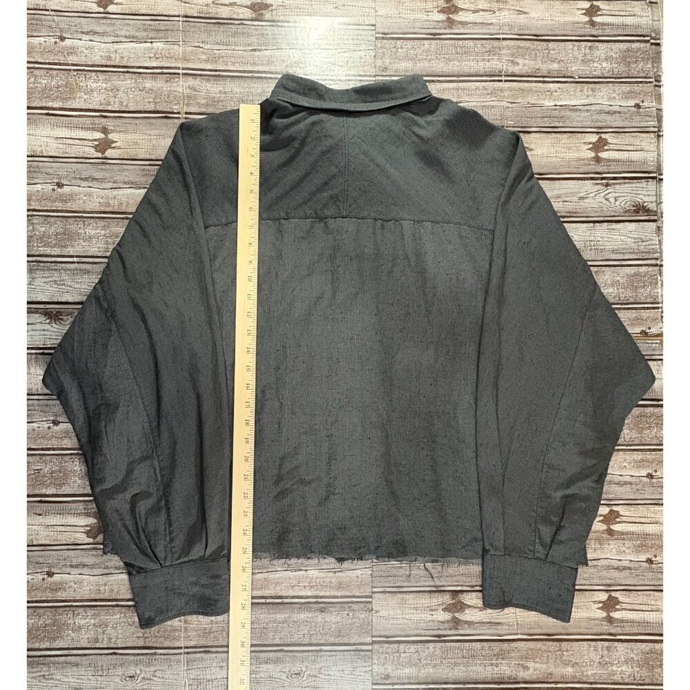 OUTLIER Injex Raglan crop raw cut Shirt jac size 2XL color grey new brand - Picture 7 of 7